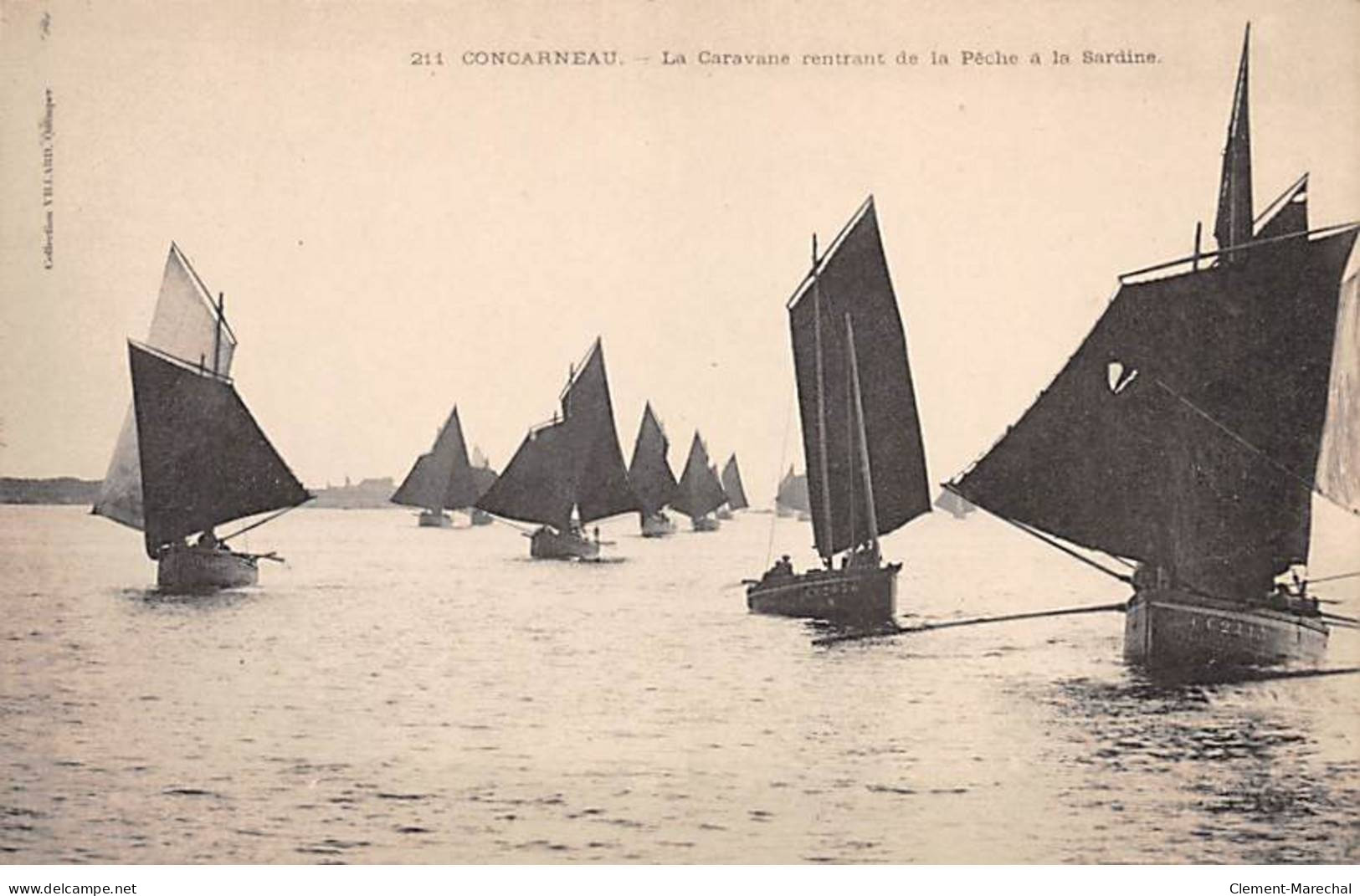 CONCARNEAU - La Caravane Rentrant De La Pêche à La Sardine - Très Bon état - Concarneau