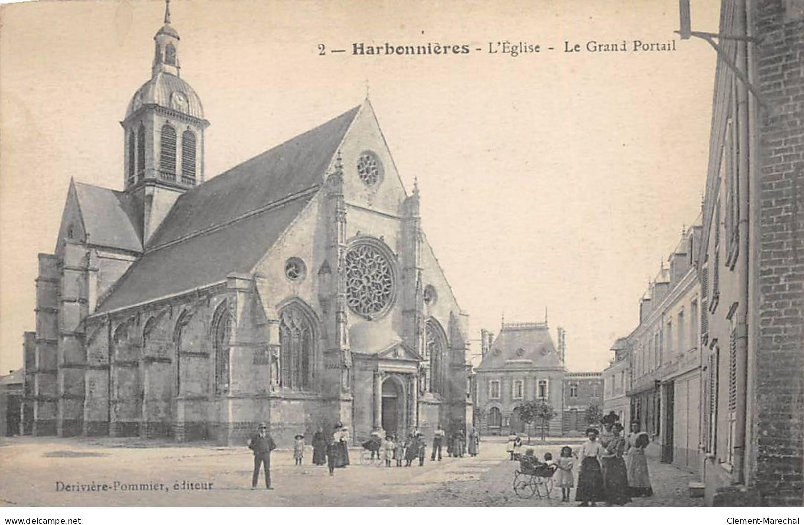 HARBONNIERES - L'Eglise - Le Grand Portail - Très Bon état - Otros & Sin Clasificación