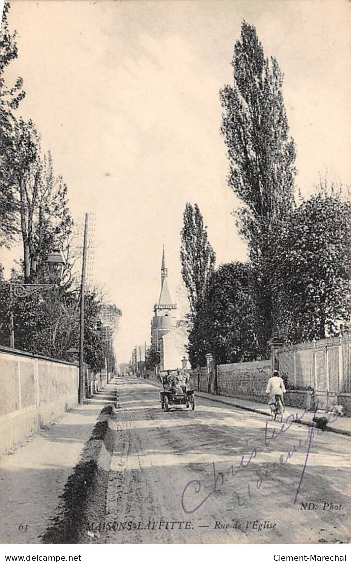 MAISONS LAFFITTE - Rue De L'Eglise - Très Bon état - Maisons-Laffitte