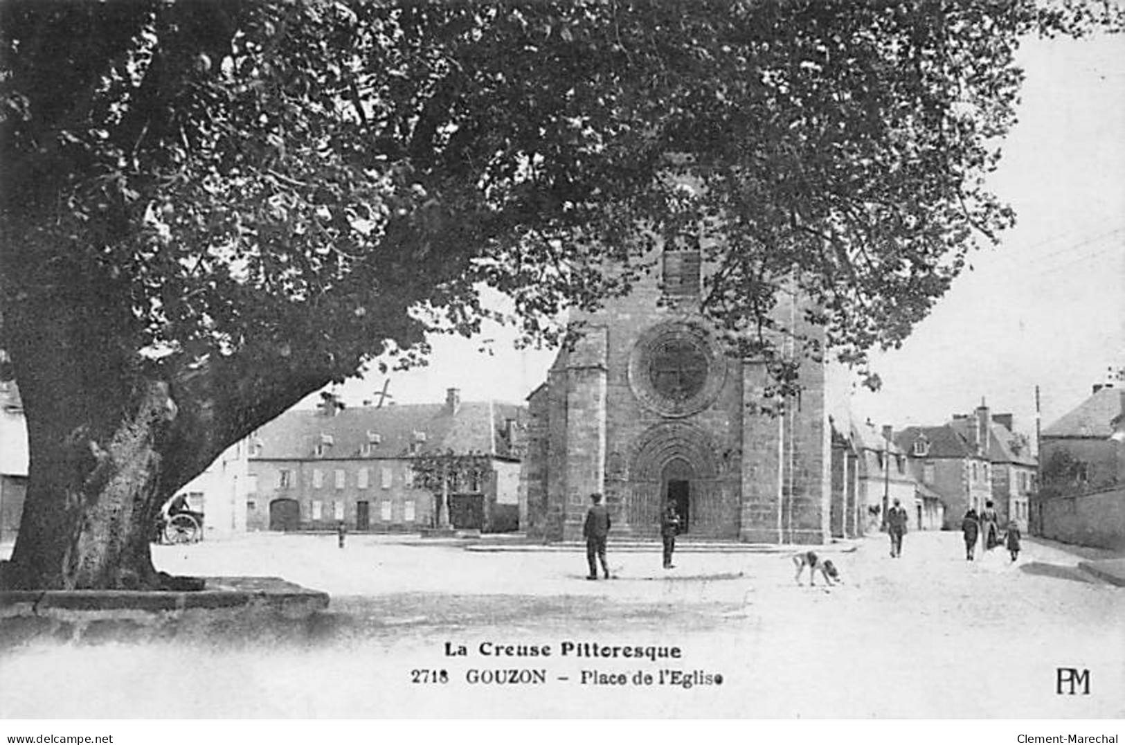 GOUZON - Place De L'Eglise - Très Bon état - Autres & Non Classés