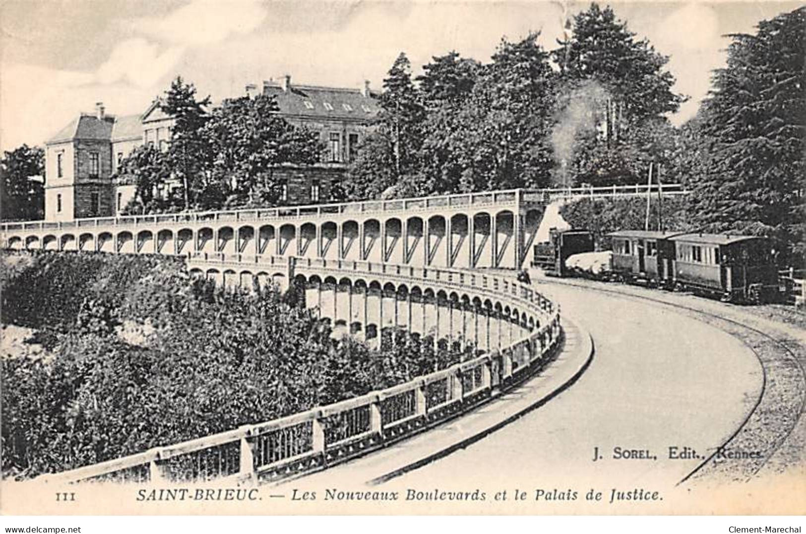 SAINT BRIEUC - Les Nouveaux Boulevards Et Le Palais De Justice - Très Bon état - Saint-Brieuc