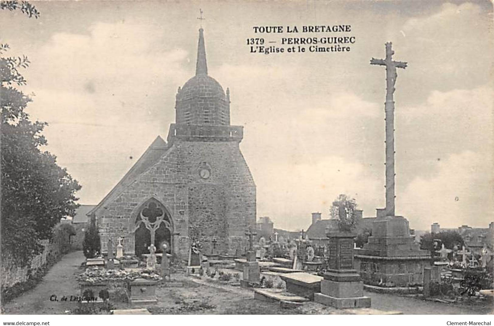 PERROS GUIREC - L'Eglise Et Le Cimetière - Très Bon état - Perros-Guirec