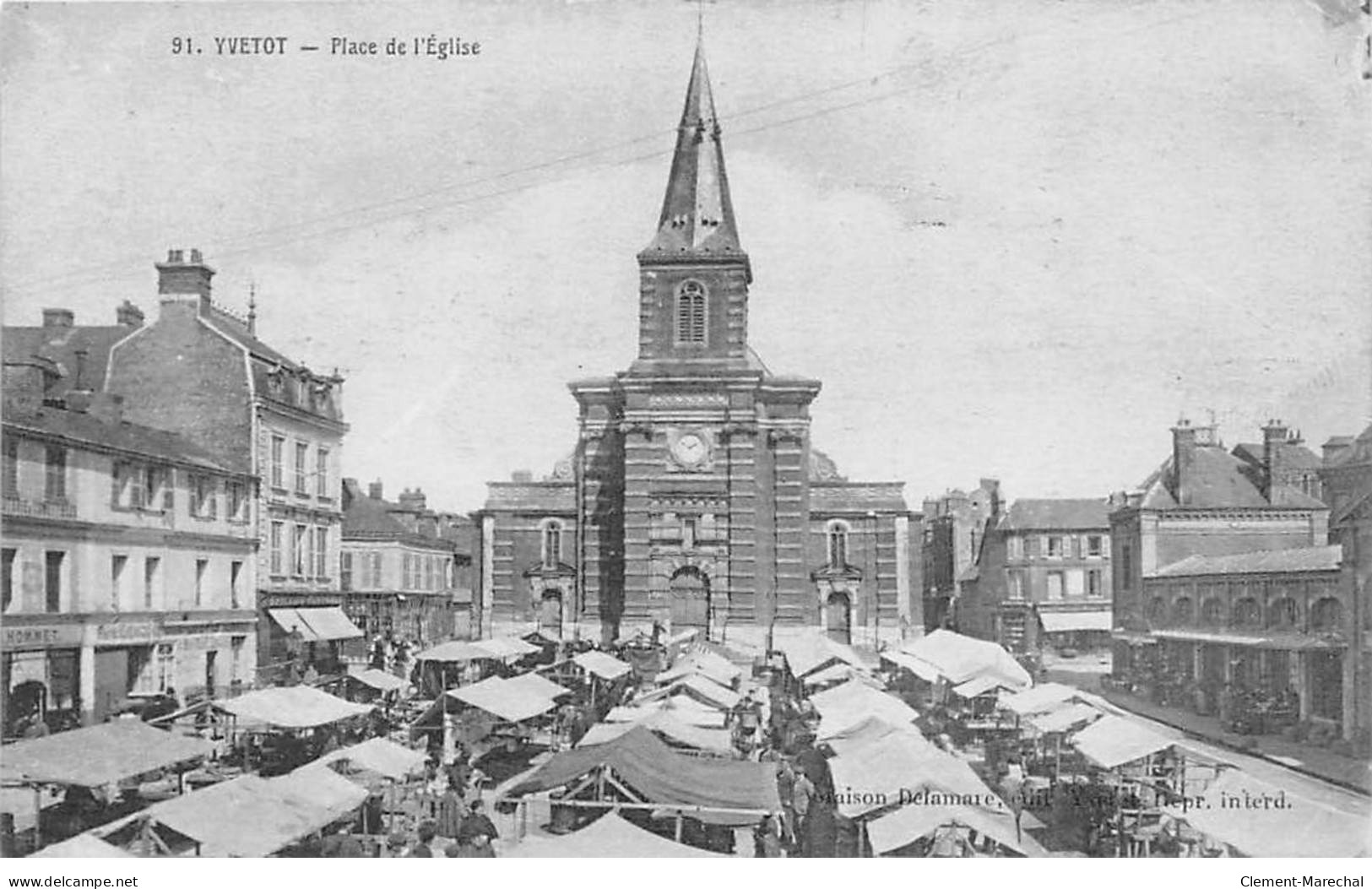 YVETOT - Place De L'Eglise - Très Bon état - Yvetot