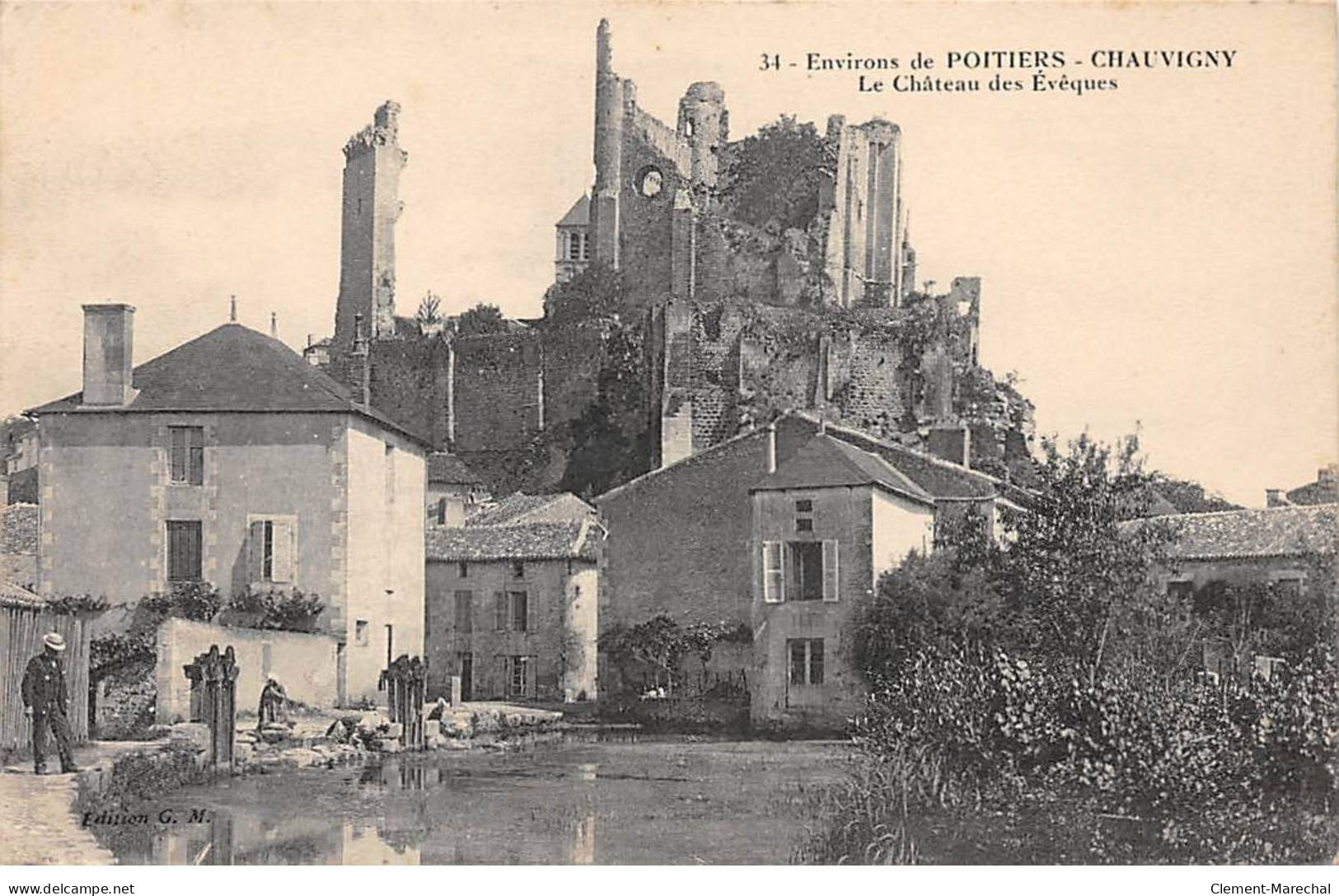 CHAUVIGNY - Le Château Des Evêques - état - Chauvigny