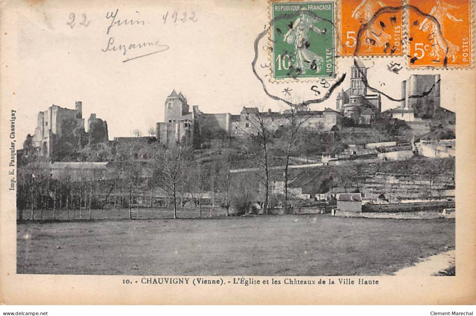 CHAUVIGNY - L'Eglise Et Les Chateaux De La Ville Haute - Très Bon état - Chauvigny