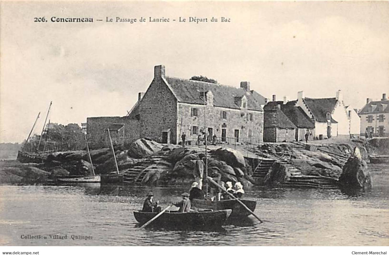 CONCARNEAU - Le Passage De Lanriec - Le Départ Du Bac - Très Bon état - Concarneau