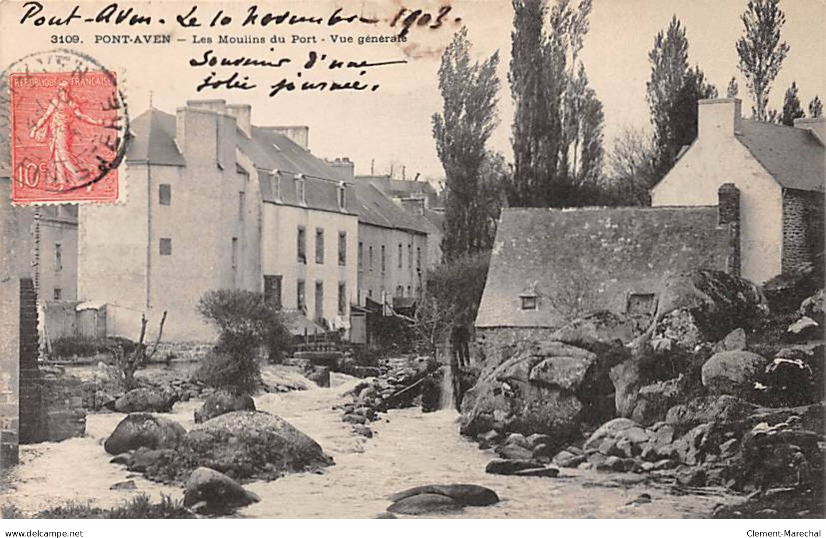 PONT AVEN - Les Moulins Du Port - Vue Générale - Très Bon état - Pont Aven