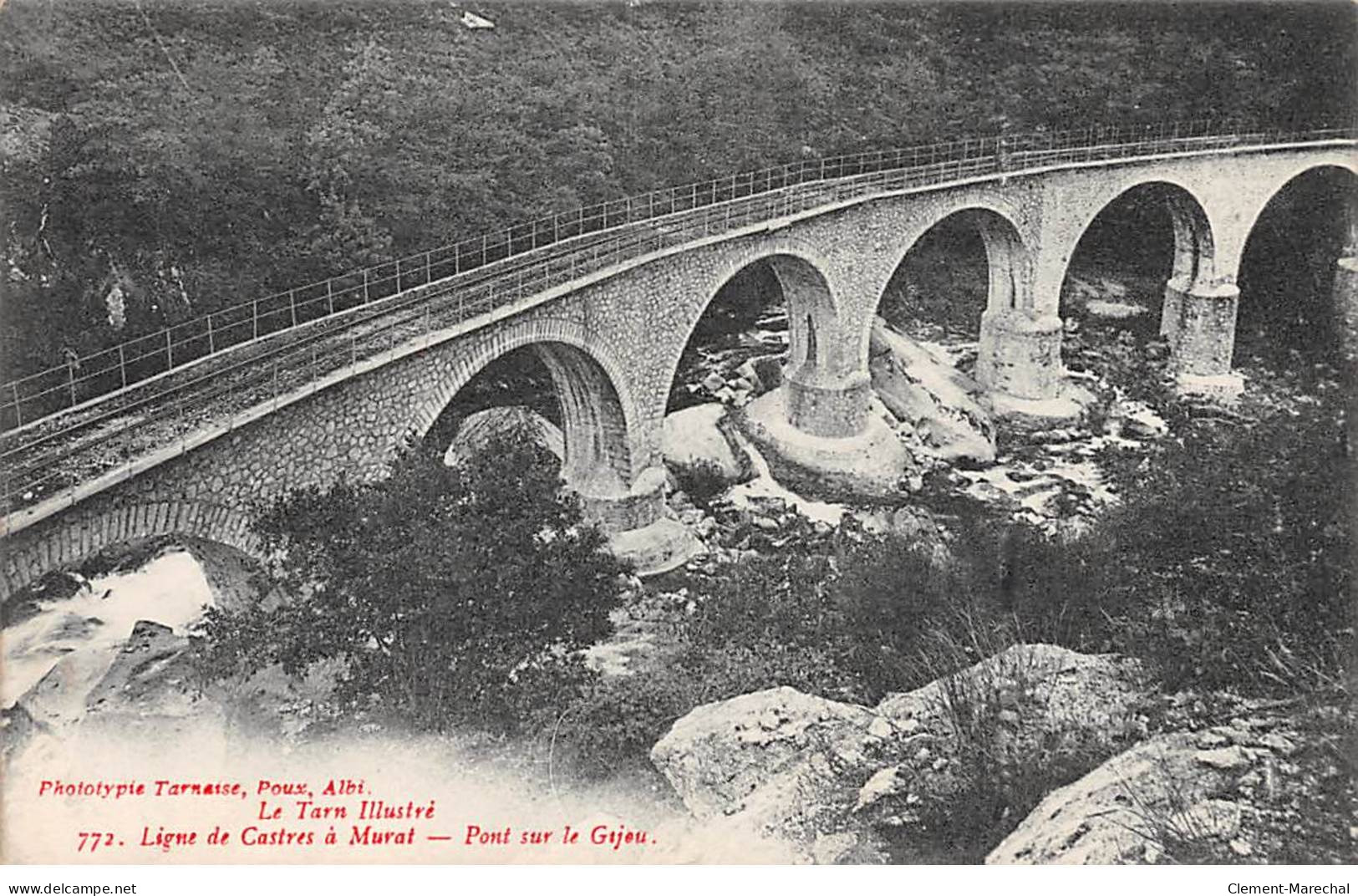 Ligne De Castres à Murat - Pont Sur Le Gijou - Très Bon état - Andere & Zonder Classificatie