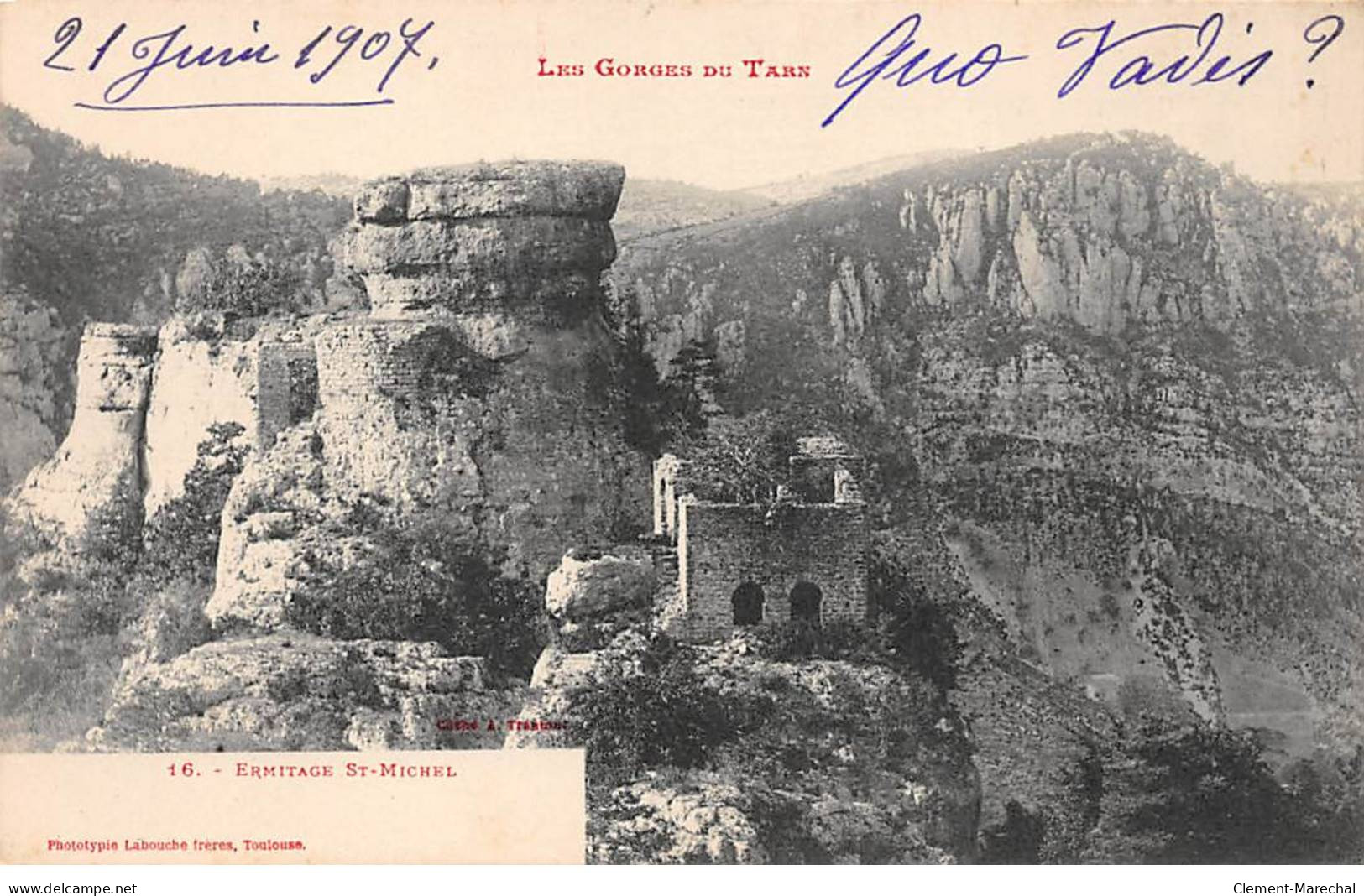 Les Gorges Du TARN - Ermitage Saint Michel - Très Bon état - Andere & Zonder Classificatie