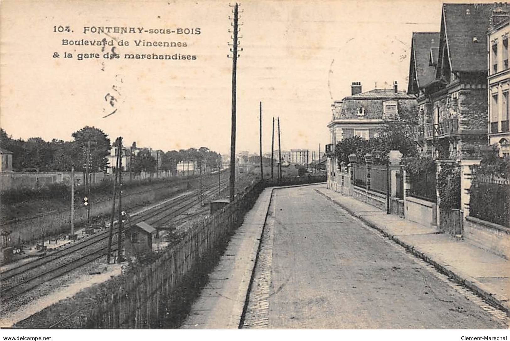 FONTENAY SOUS BOIS - Boulevard De Vincennes Et La Gare Des Marchandises - Très Bon état - Fontenay Sous Bois