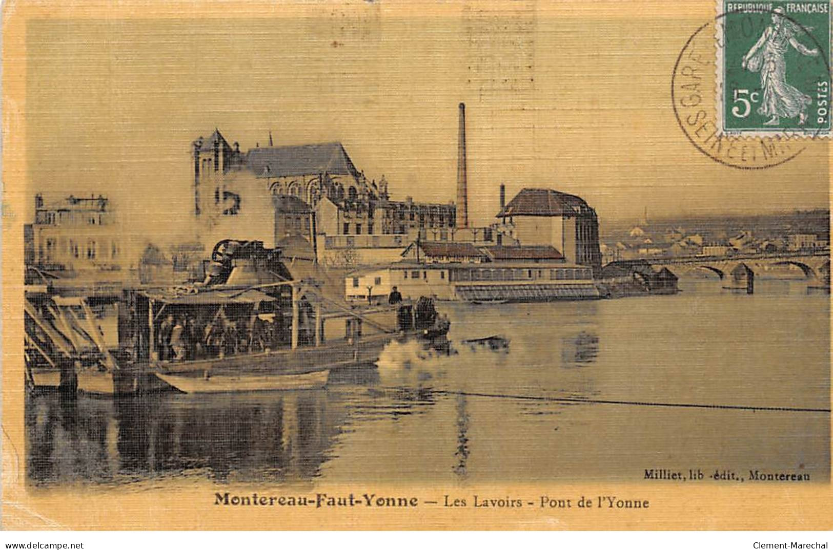 MONTEREAU FAUT YONNE - Les Lavoirs - Pont De L'Yonne - état - Montereau