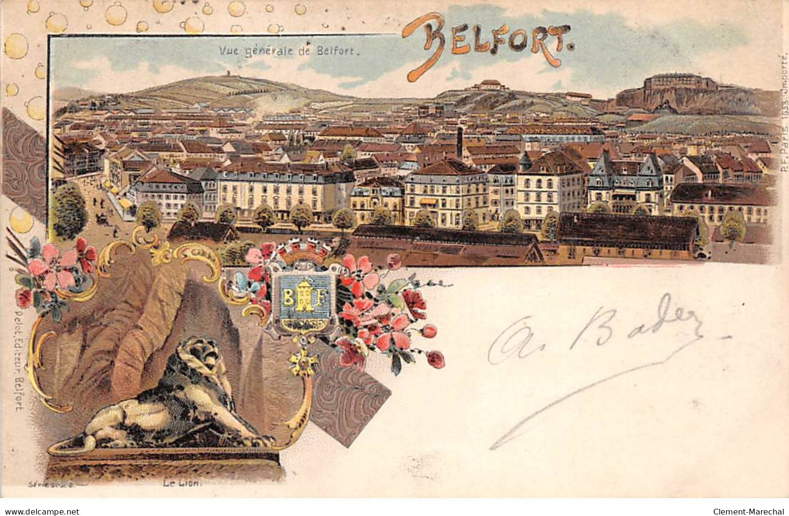 BELFORT - Vue Générale De Belfort - Le Lion - Très Bon état - Belfort – Le Lion