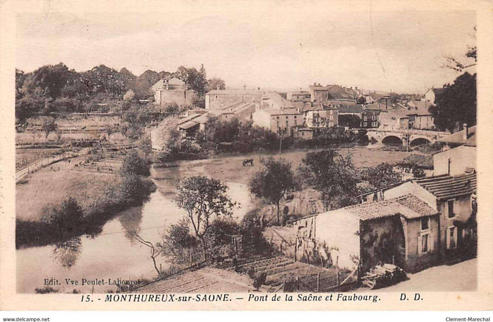 MONTHUREUX SUR SAONE - Pont De La Saône Et Faubourg - Très Bon état - Monthureux Sur Saone