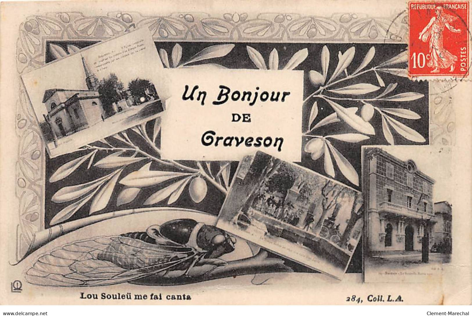 Un Bonjour De GRAVESON - Très Bon état - Other & Unclassified