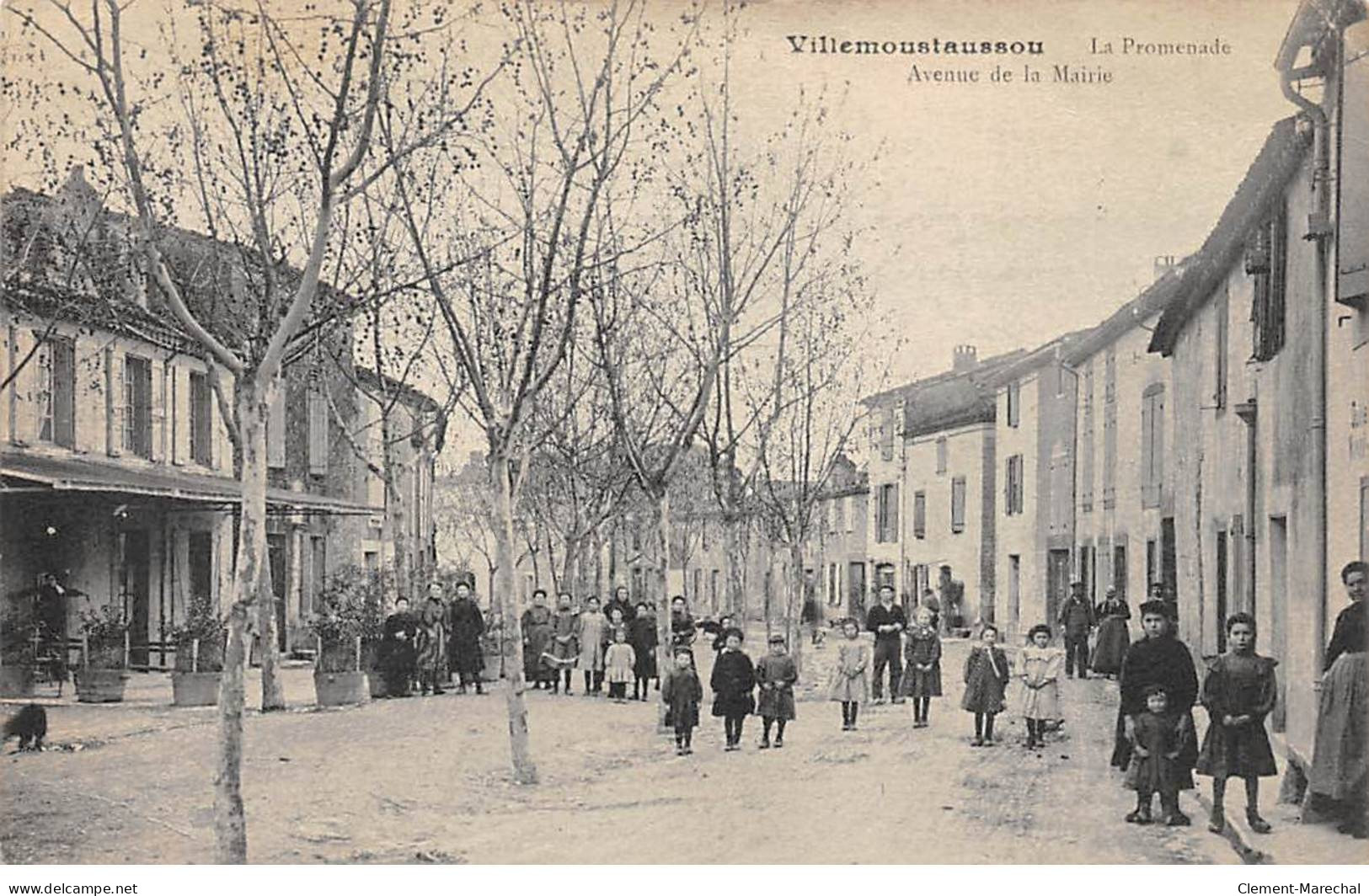 VILLEMOUSTAUSSOU - La Promenade - Avenue De La Mairie - état - Other & Unclassified
