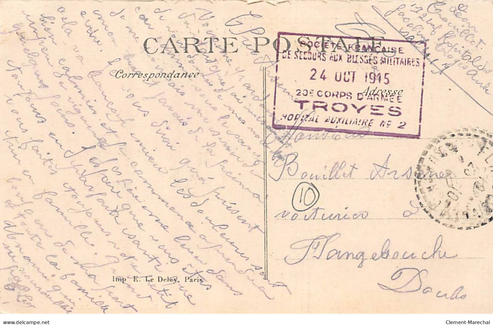 Comité De Secours Aux Prisonniers De Guerre Des 3 Cantons De TROYES - La Journée Des Prisonniers 1915 - Très Bon état - Troyes
