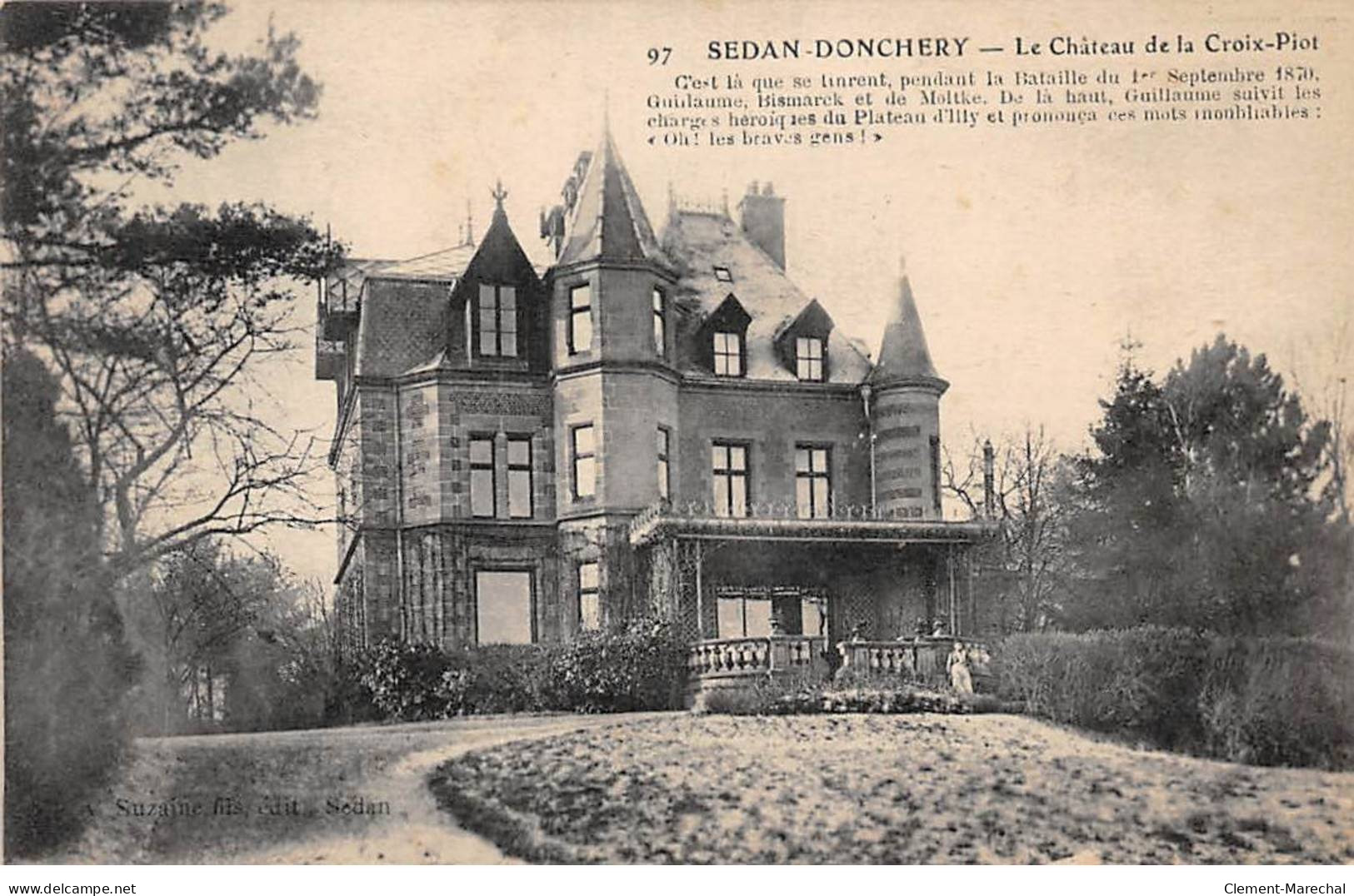 SEDAN DONCHERY - Le Château De La Croix Piot - Très Bon état - Sedan