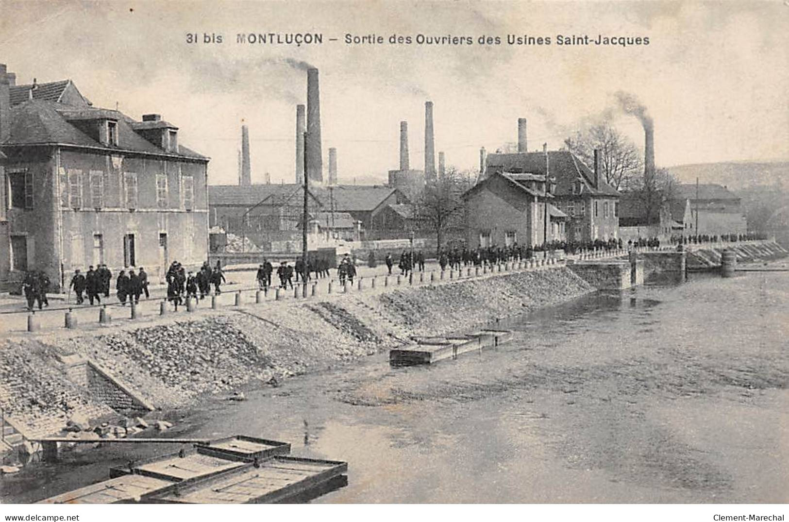 MONTLUCON - Sortie Des Ouvriers Des Usines Saint Jacques - Très Bon état - Montlucon