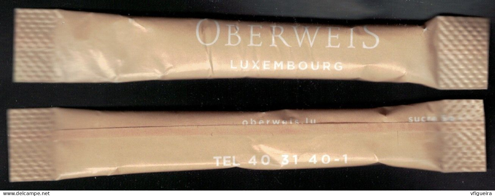 Luxembourg Sachet Sucre Sugar Bag Bûchette Oberweis Luxembourg - Sucres