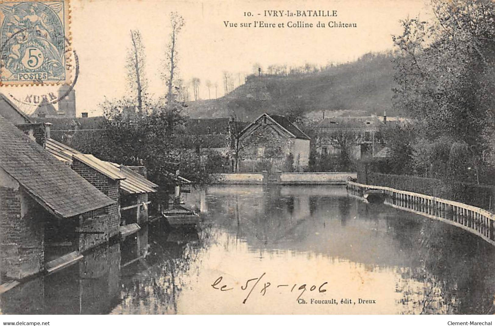 IVRY LA BATAILLE - Vue Sur L'Eure Et Colline Du Château - Très Bon état - Ivry-la-Bataille