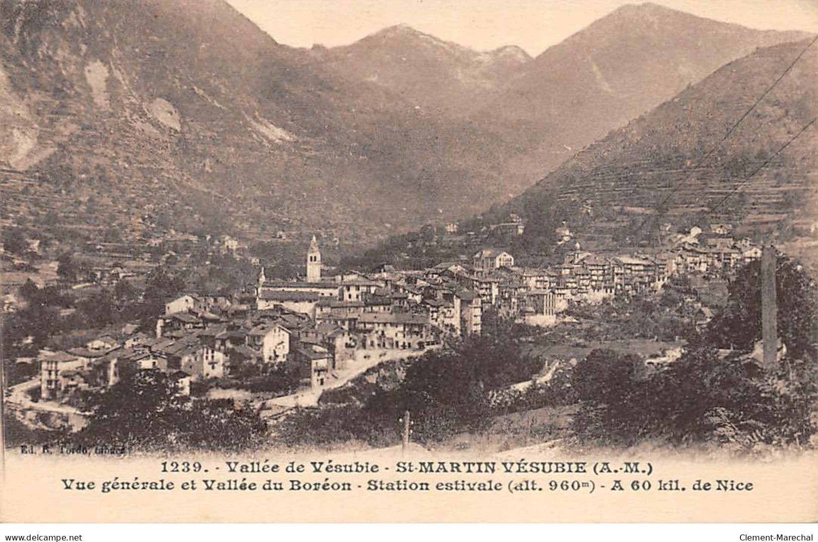 SAINT MARTIN VESUBIE - Vue Générale Et Vallée Du Boréon - Très Bon état - Saint-Martin-Vésubie