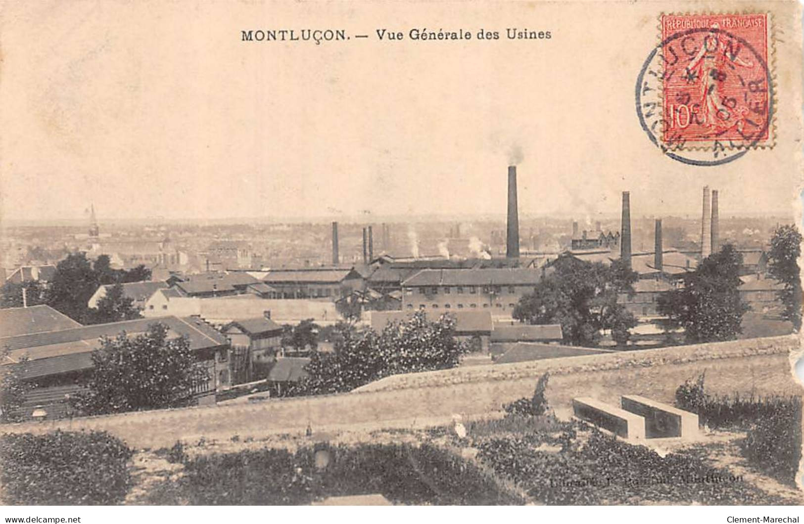 MONTLUCON - Vue Générale Des Usines - état - Montlucon
