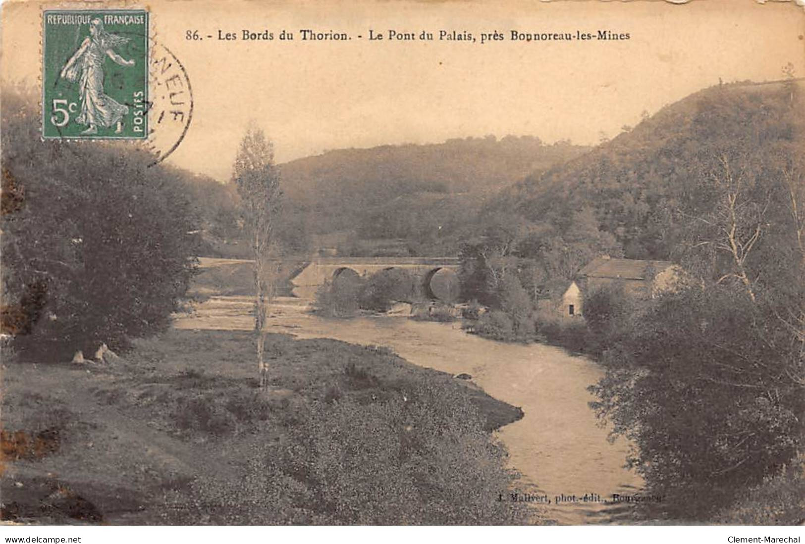 Les Bords Du Thorion - Le Pont Du Palais Près Bonnoreau Les Mines - état - Other & Unclassified