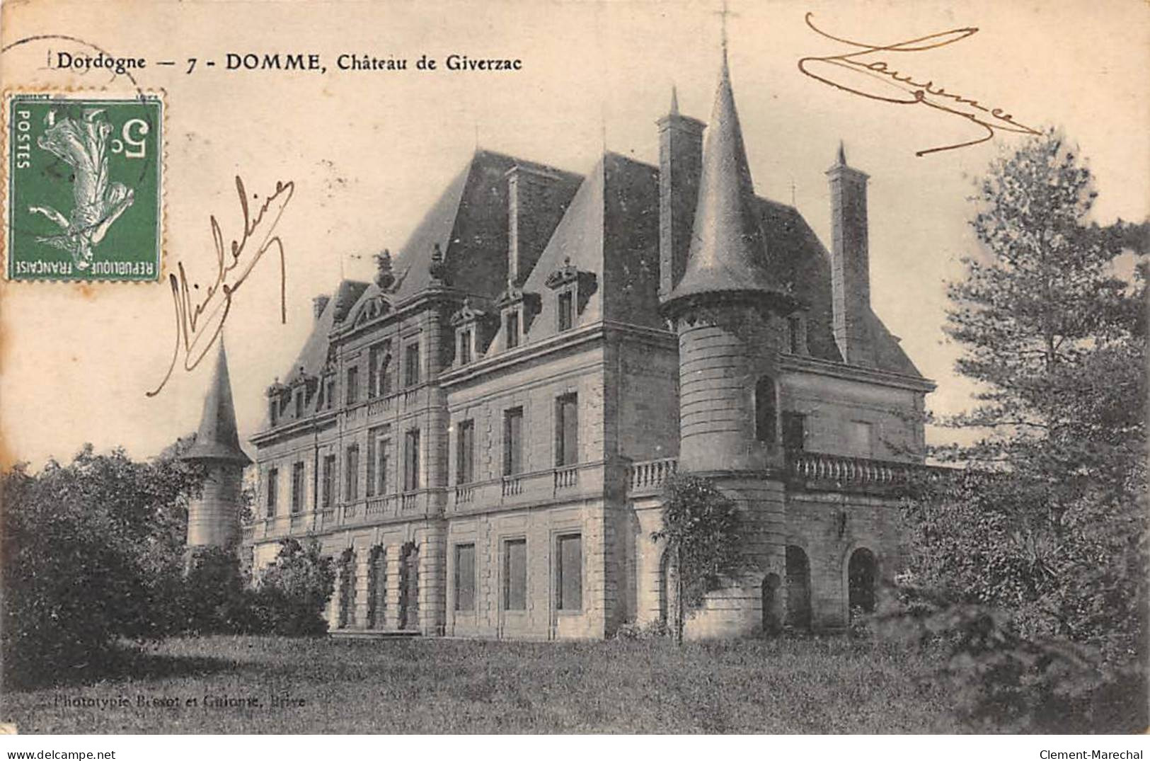 DOMME - Château De Giverzac - Très Bon état - Autres & Non Classés