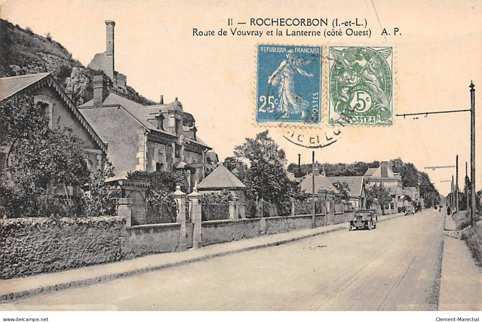 ROCHECORBON - Route De Vouvray Et La Lanterne - Très Bon état - Rochecorbon