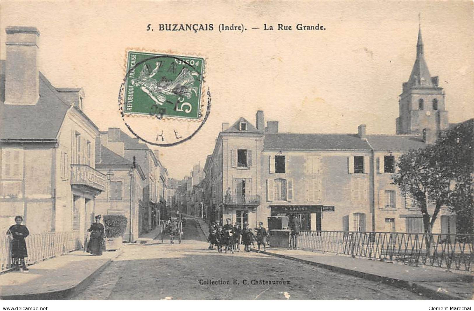 BUZANCAIS - La Rue Grande - Très Bon état - Andere & Zonder Classificatie
