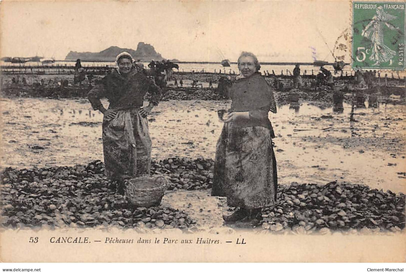 CANCALE - Pêcheuses Dans Le Parc Huîtres - Très Bon état - Cancale