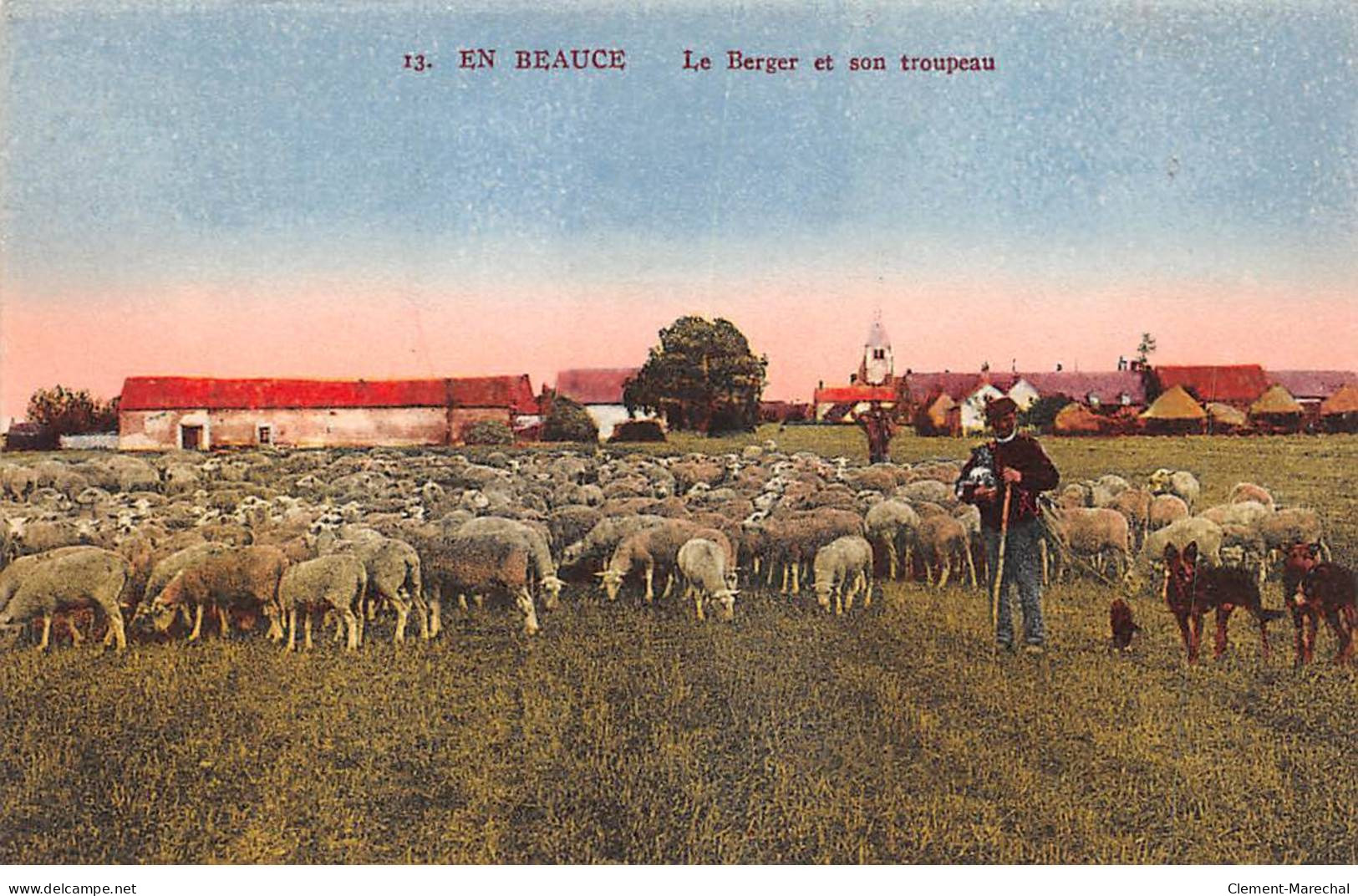 EN BEAUCE - Le Berger Et Son Troupeau - Très Bon état - Autres & Non Classés