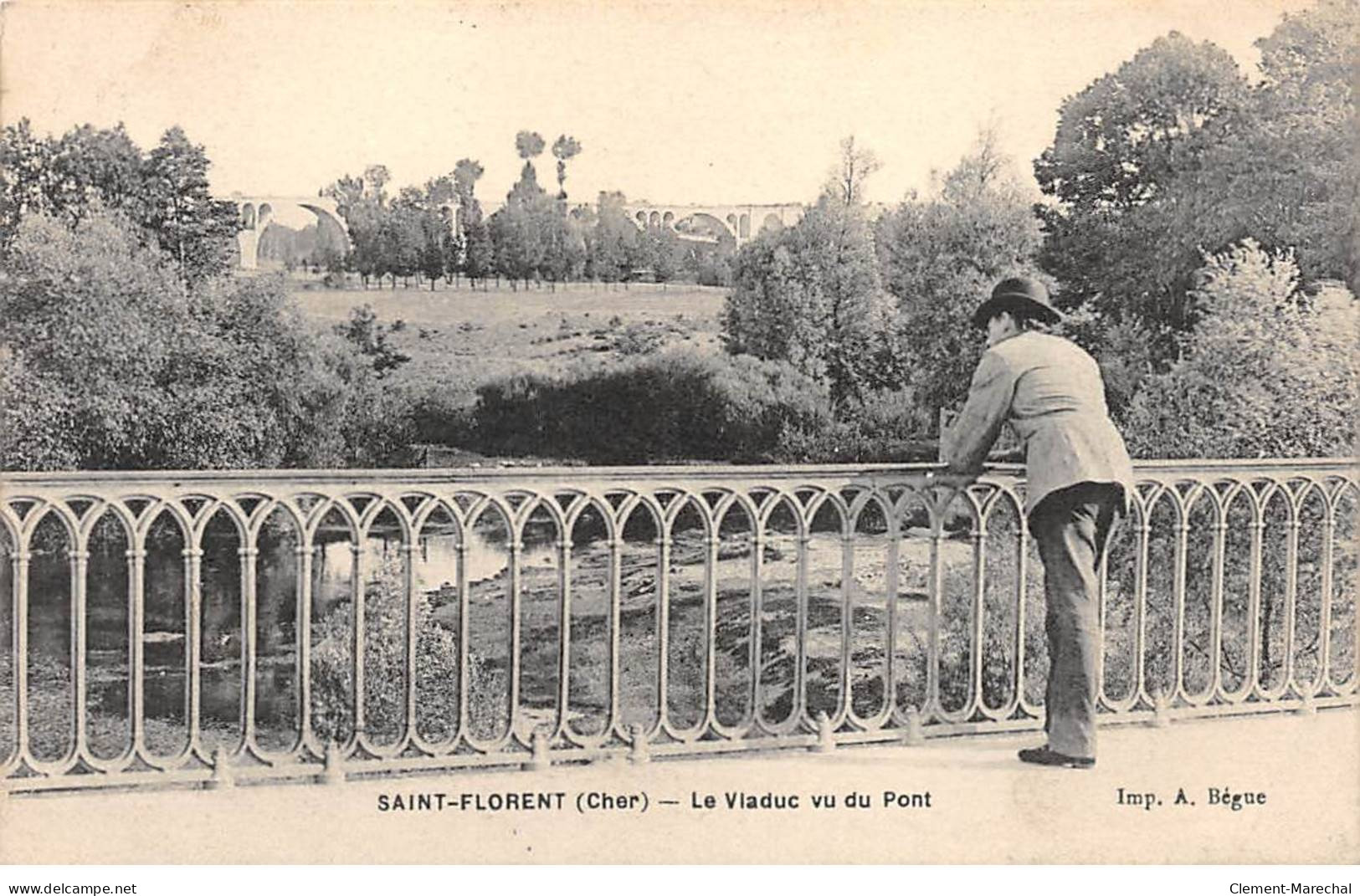 SAINT FLORENT - Le Viaduc Vu Du Pont - Très Bon état - Saint-Florent-sur-Cher