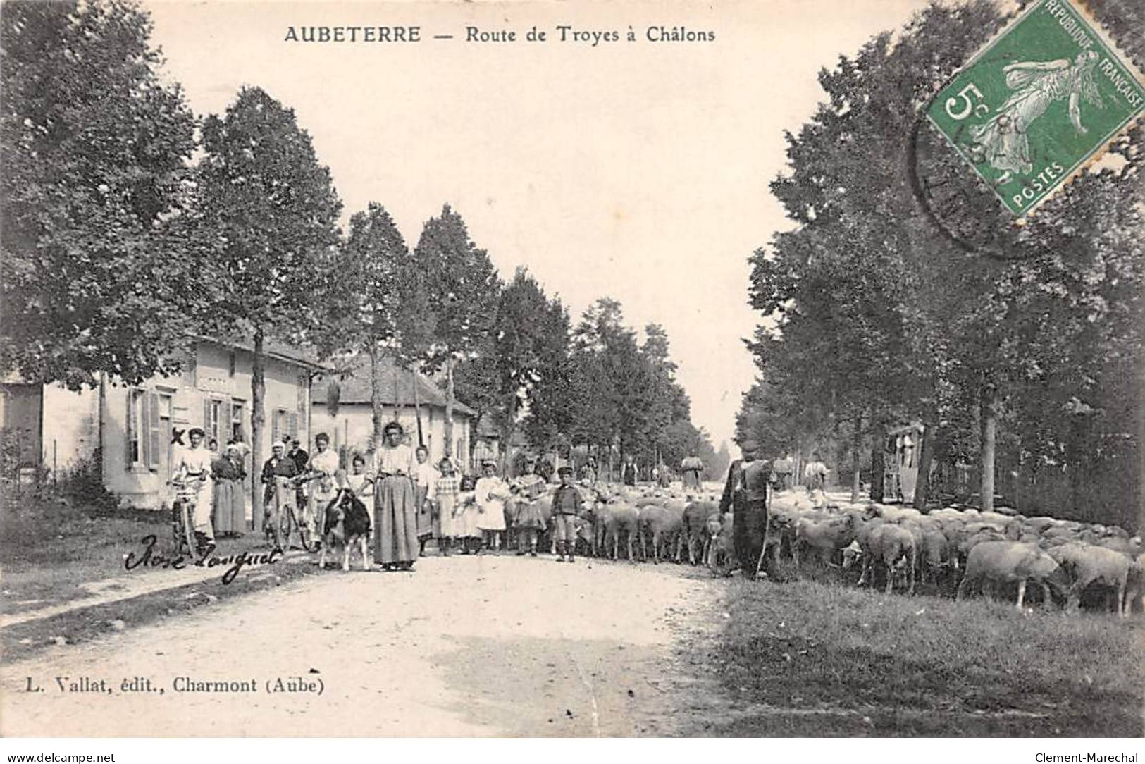 AUBETERRE - Route De Troyes à Châlons - état - Altri & Non Classificati