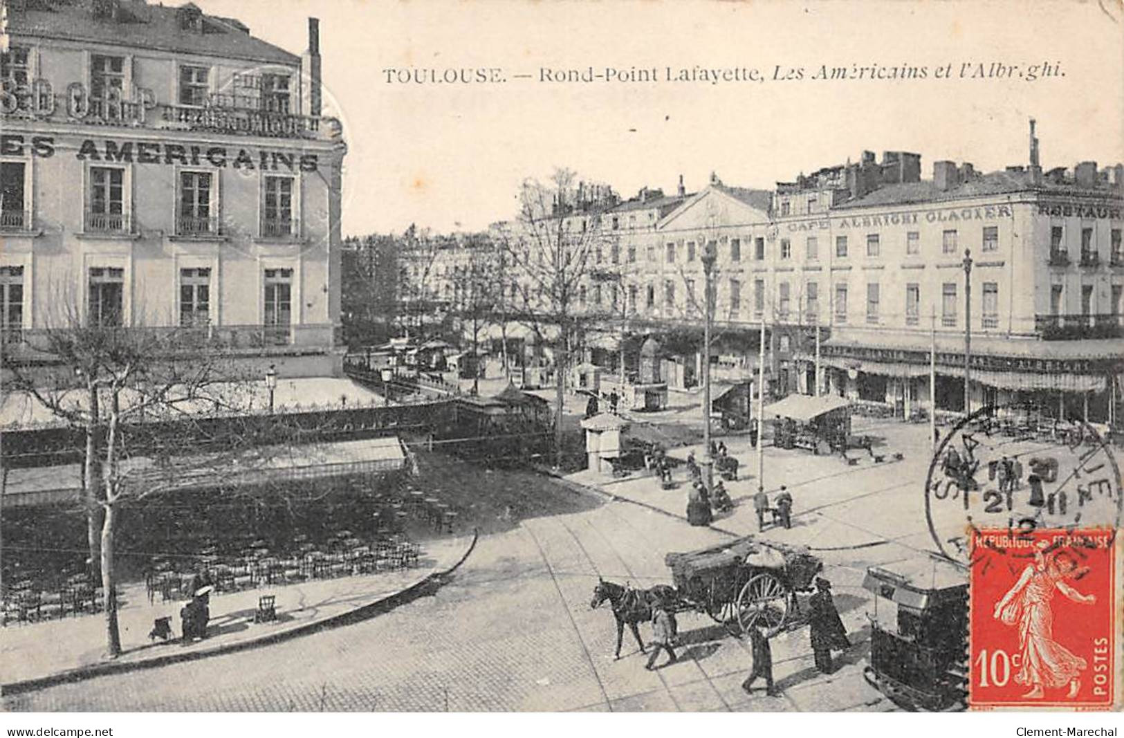 TOULOUSE - Rond Point Lafayette - Les Américains Et L'Albrighi - Très Bon état - Toulouse