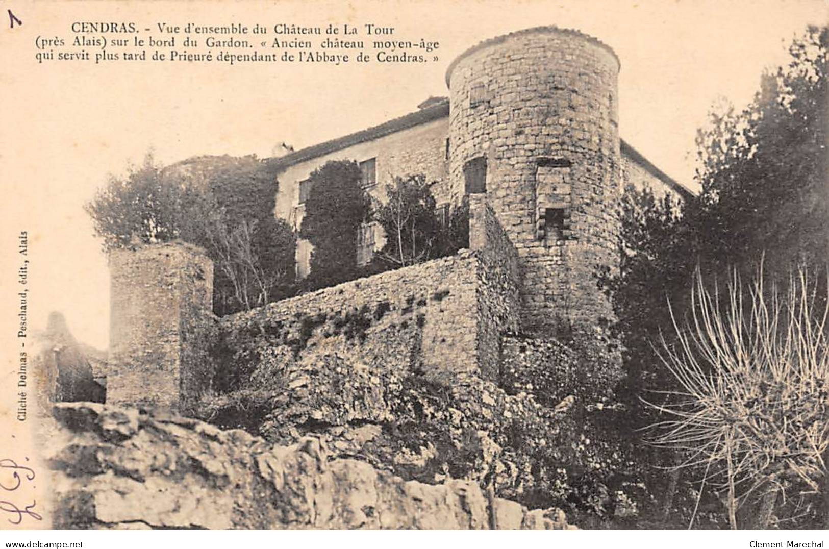 CENDRAS - Vue D'ensemble Du Château De La Tour - Très Bon état - Other & Unclassified