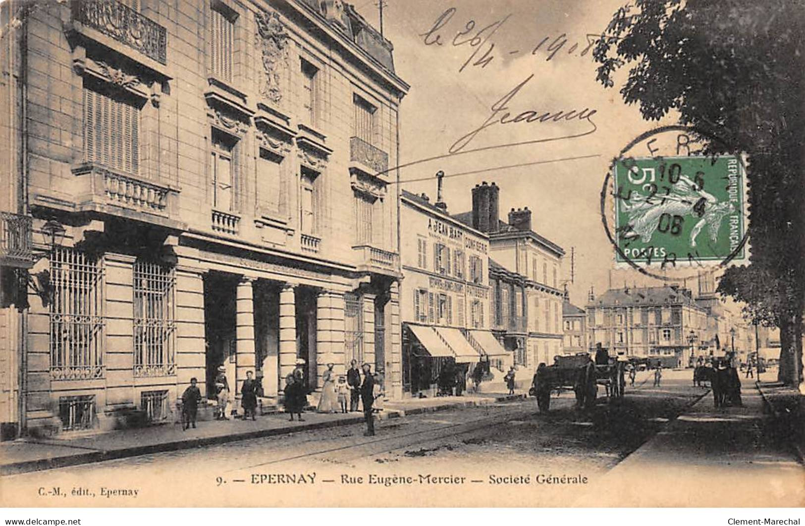 EPERNAY - Rue Eugène Mercier - Société Générale - état - Epernay