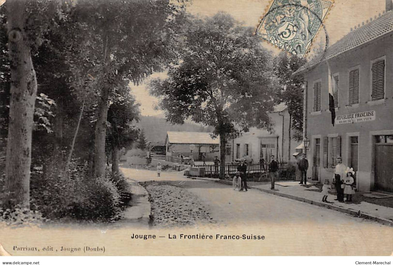 JOUGNE - La Frontière Franco Suisse - état - Autres & Non Classés