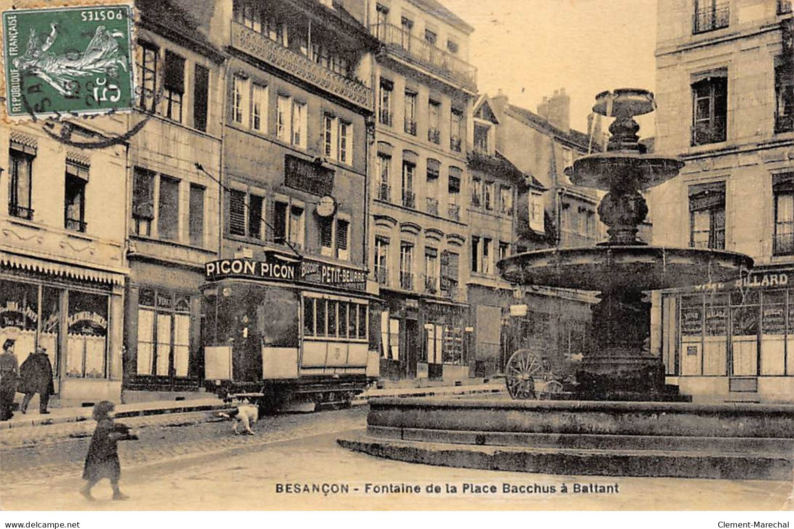 BESANCON - Fontaine De La Place Bacchus à Baltant - Très Bon état - Besancon