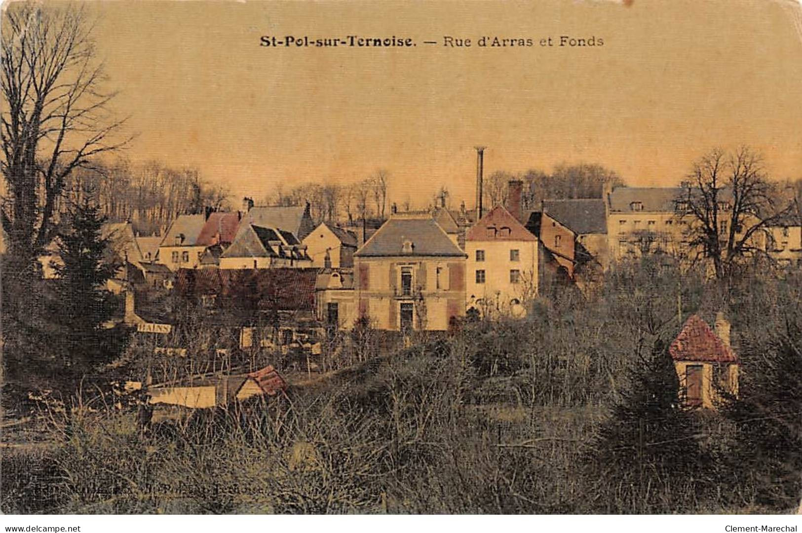 SAINT POL SUR TERNOISE - Rue D'Arras Et Fonds - état - Saint Pol Sur Ternoise