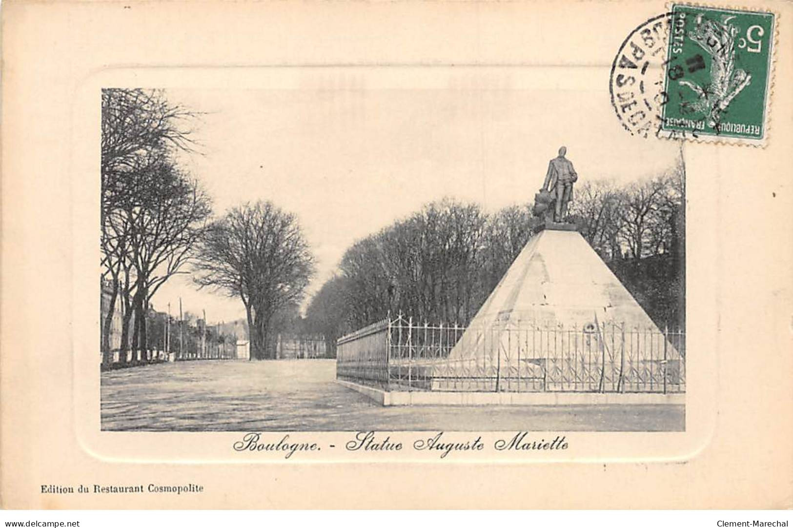 BOULOGNE - Statue Auguste Mariette - Très Bon état - Boulogne Sur Mer