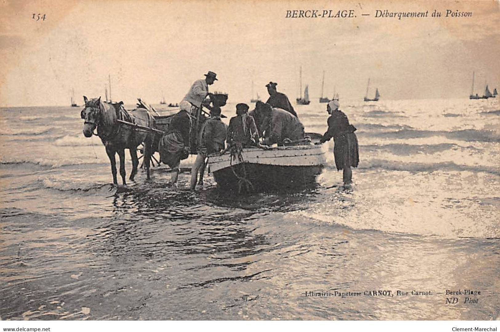 BERCK PLAGE - Débarquement Du Poisson - Très Bon état - Berck