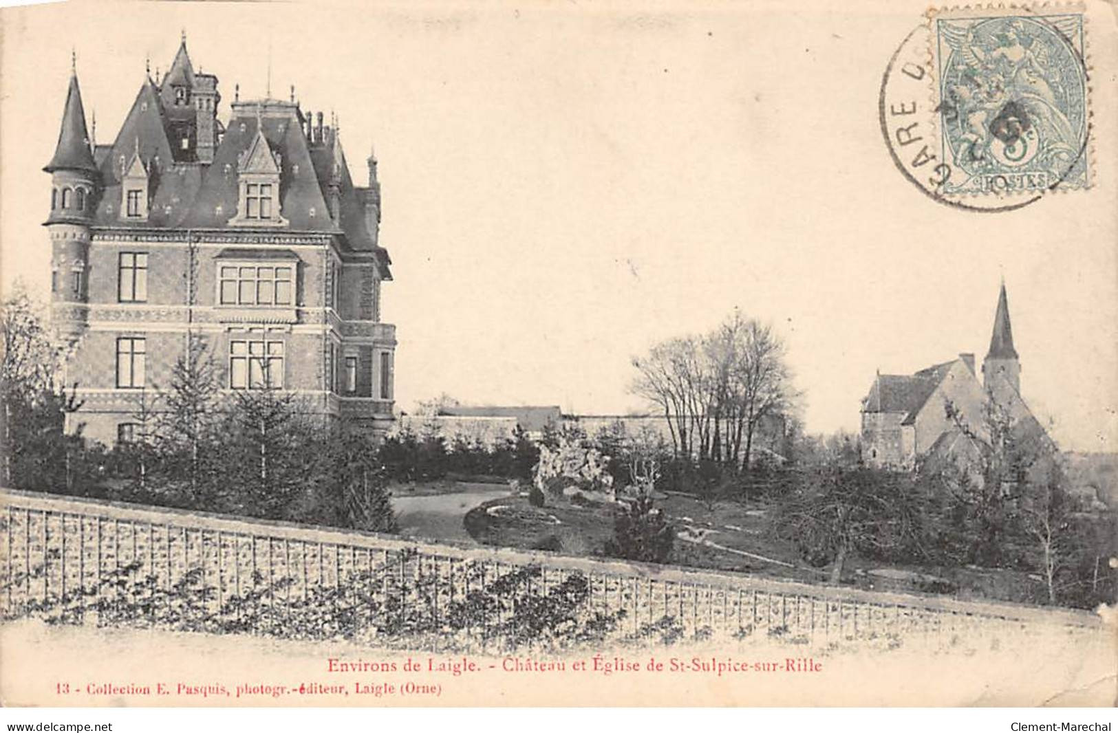 Château Et Eglise De SAINT SULPICE SUR RILLE - état - Autres & Non Classés