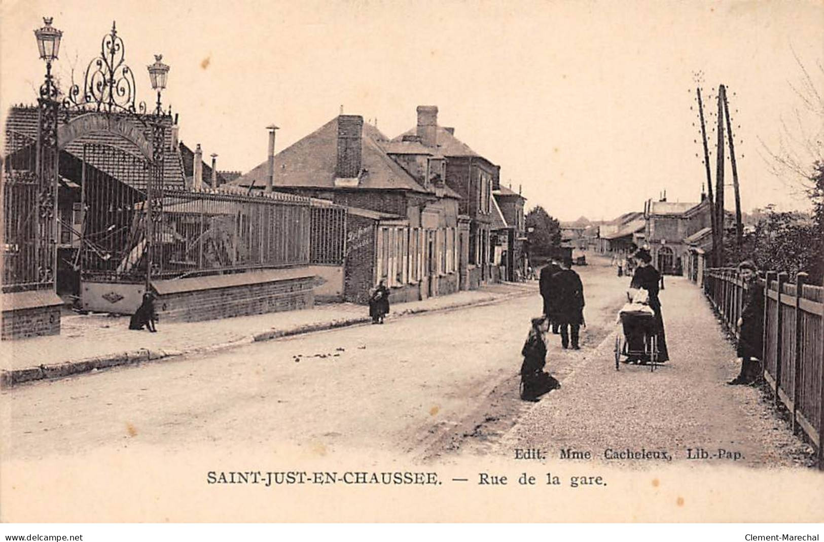 SAINT JUST EN CHAUSSEE - Rue De La Gare - Très Bon état - Saint Just En Chaussee