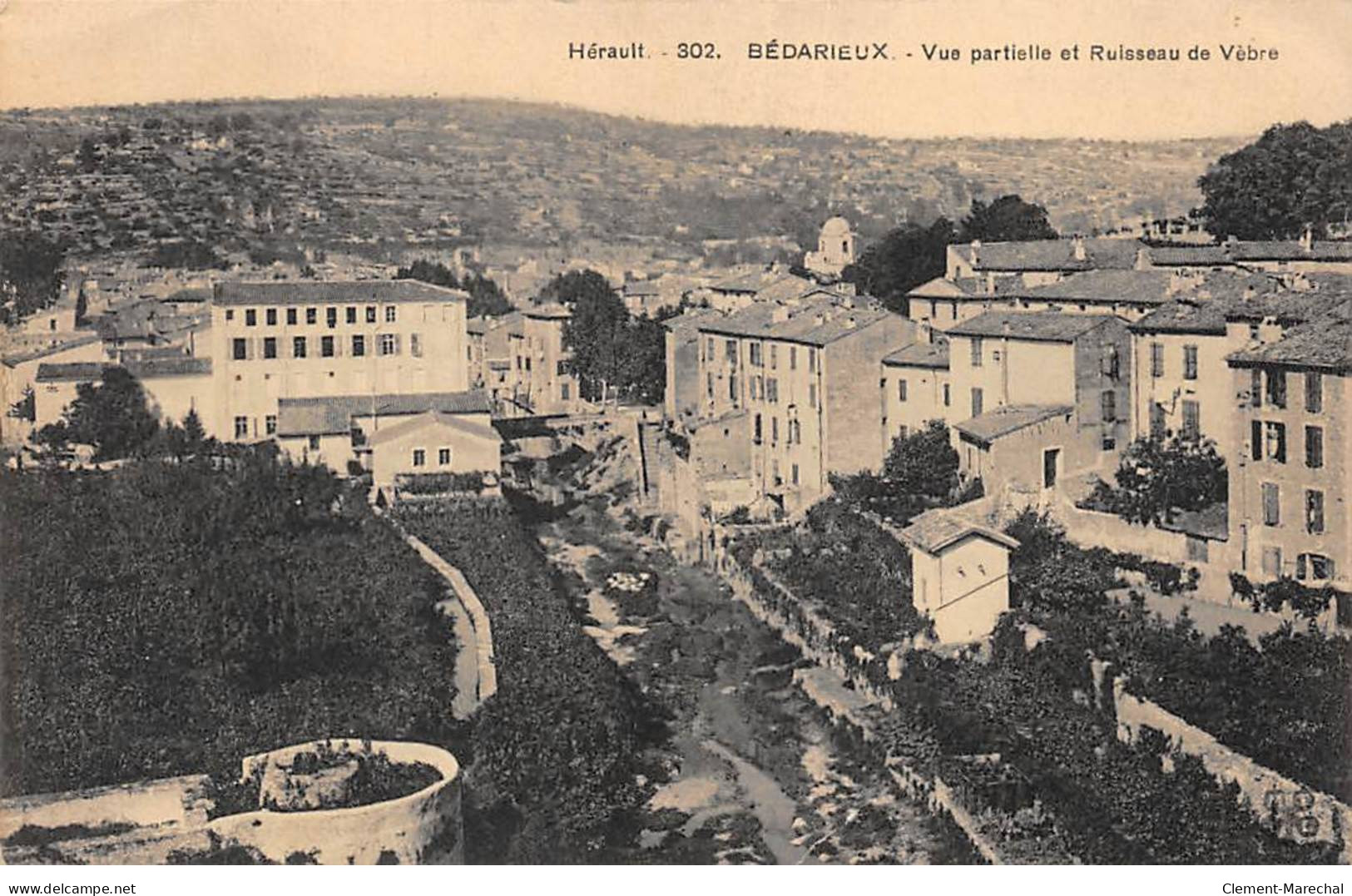 BEDARIEUX - Vue Partielle Et Ruisseau De Vèbre - état - Bedarieux