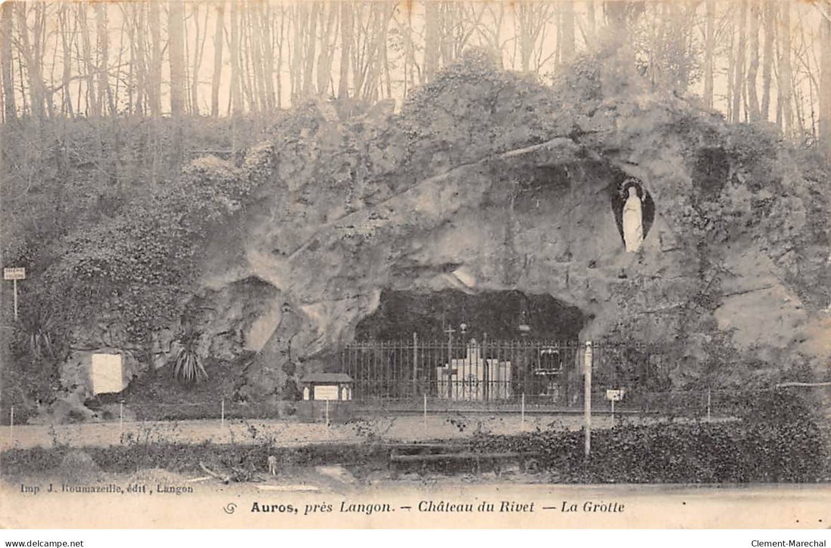 AUROS Près Langon - Château Du Rivet - La Grotte - Très Bon état - Other & Unclassified