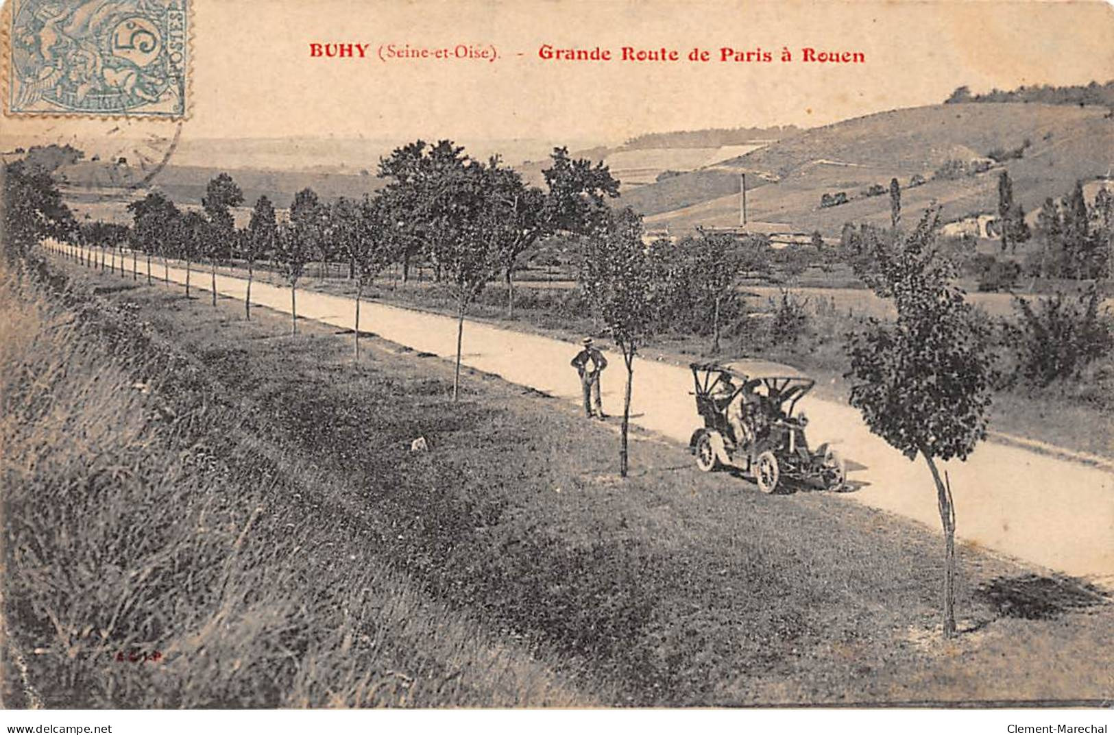 BUHY - Grande Route De Paris à Rouen - état - Autres & Non Classés