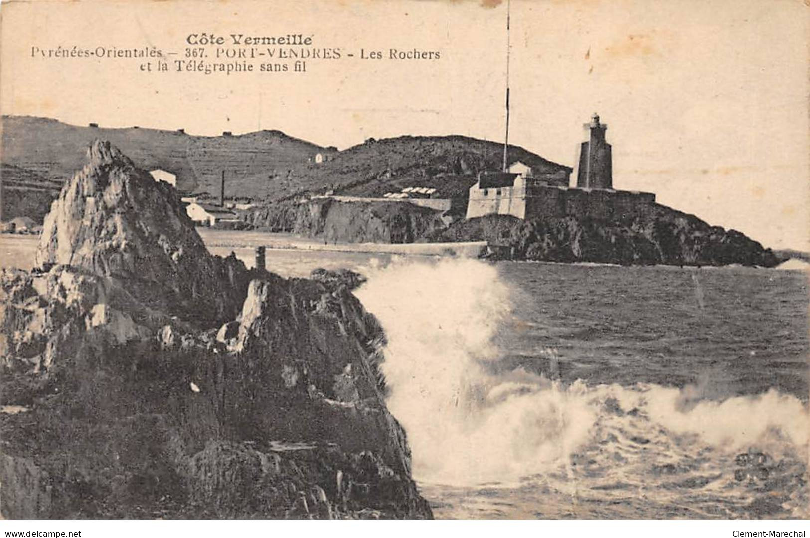 PORT VENDRES - Les Rochers Et La Télégraphie Sans Fil - Très Bon état - Port Vendres