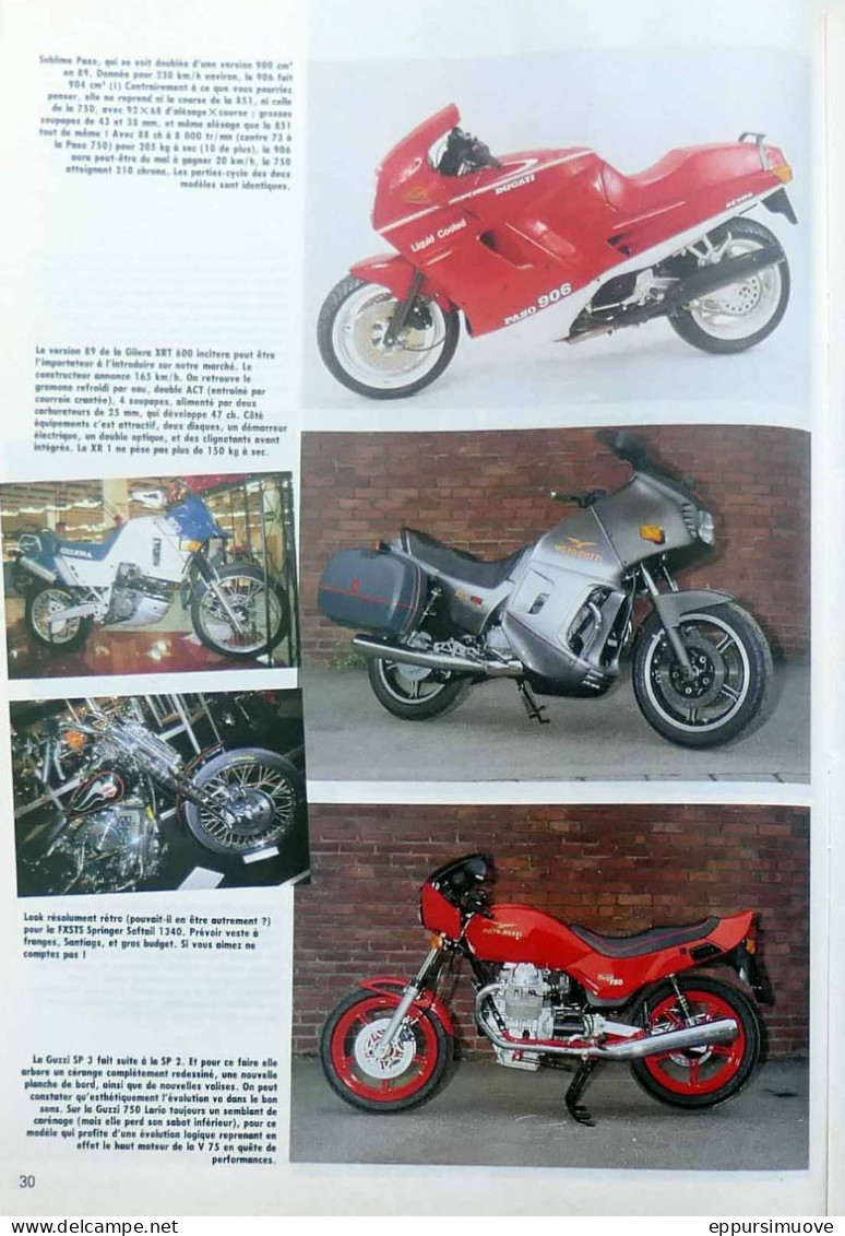 Article Papier MOTO GUZZI SP GILERA DUCATI Septembre 1988 MRFL - Unclassified