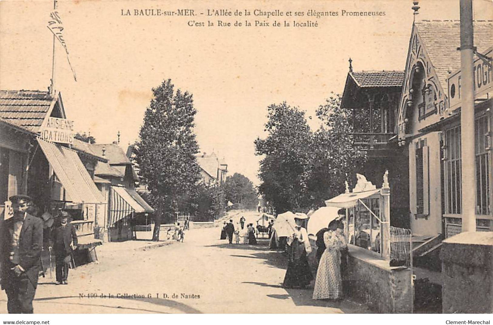 LA BAULE SUR MER - L'Allée De La Chapelle Et Ses élégantes Promeneuses - Très Bon état - La Baule-Escoublac